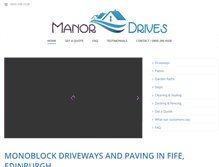 Tablet Screenshot of manordrives.com